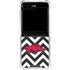 University of Arkansas-Fayetteville Chevron Print Galaxy Z Flip6 Clear Case